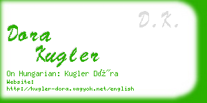 dora kugler business card